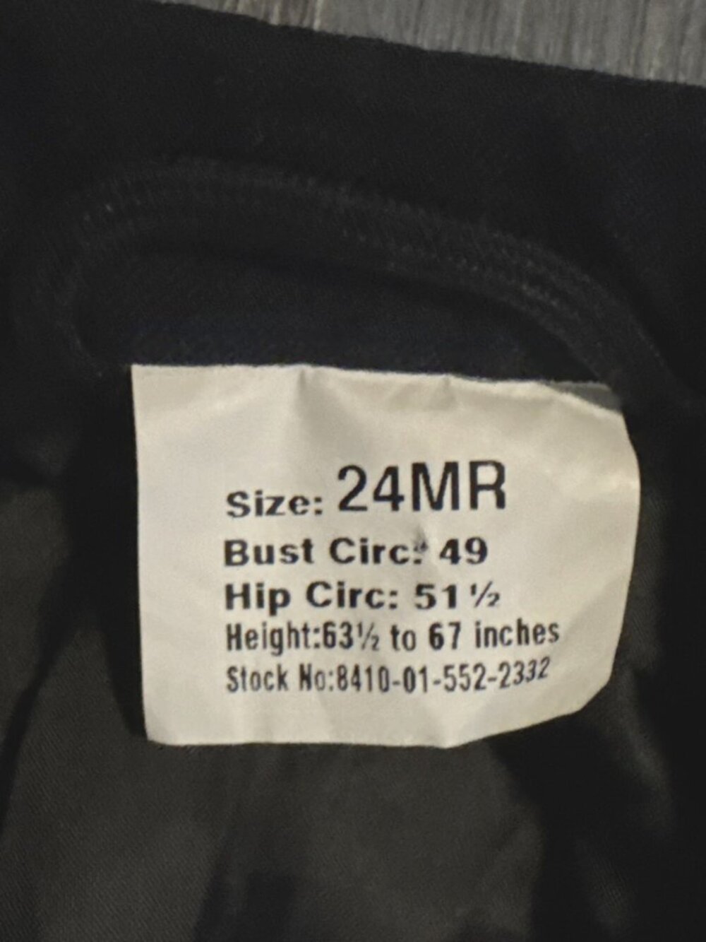 US Army Dress Coat Women's 24 MR Officer Service Blue 450 Poly Wool Uniform NEW - Picture 3 of 11